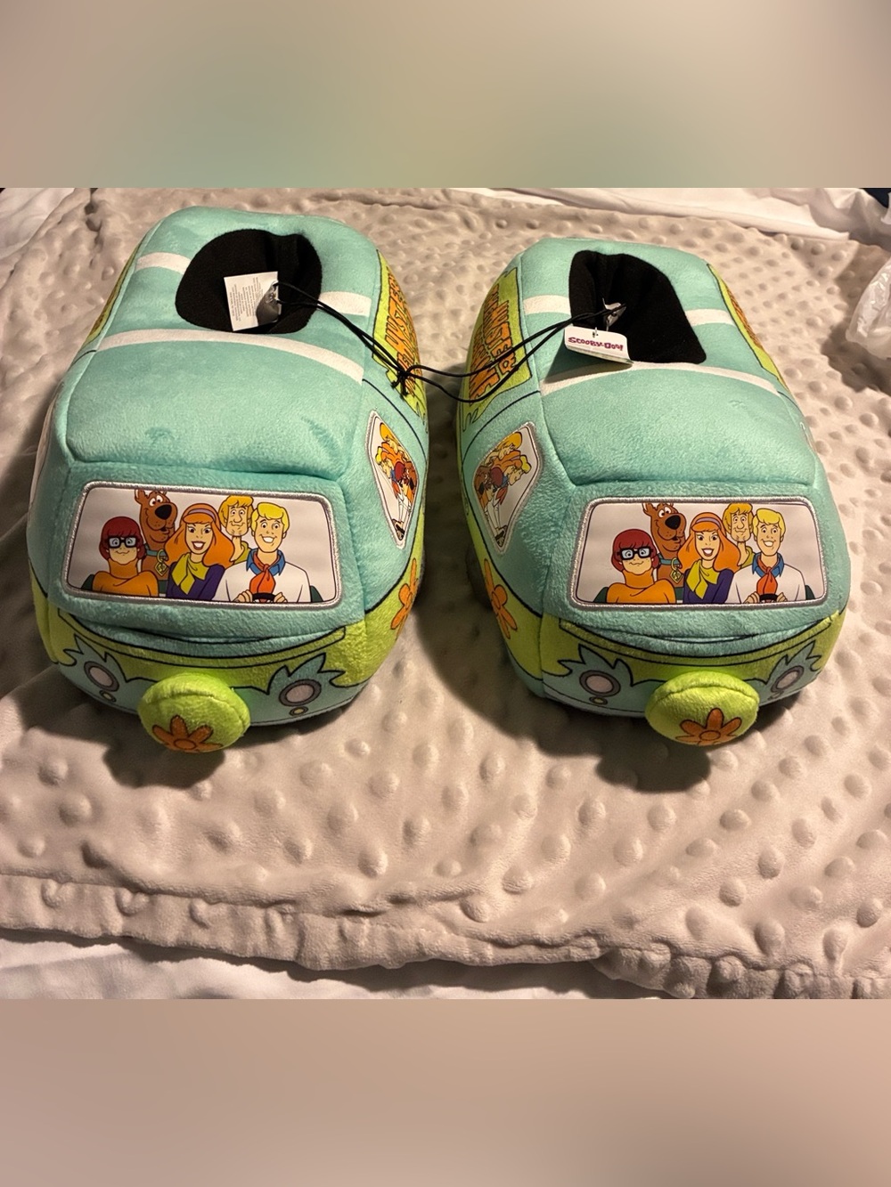 Rare Scooby Doo Plush Mystery Van Slippers Shoes Adult Size L/XL